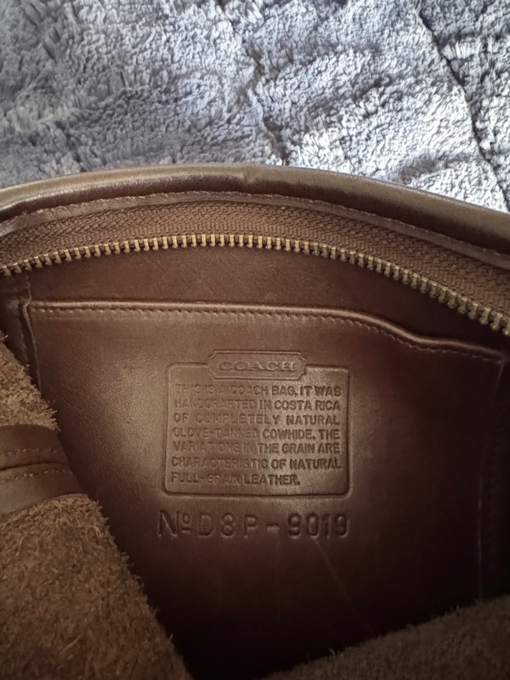 COACH, Vintage Brown Leather Mini Shoulder Bag - Picture 4 of 6